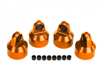 Traxxas 7764-ORNG Stötdämpartopp Alu Orange (för GTX #7761,7861) (4)