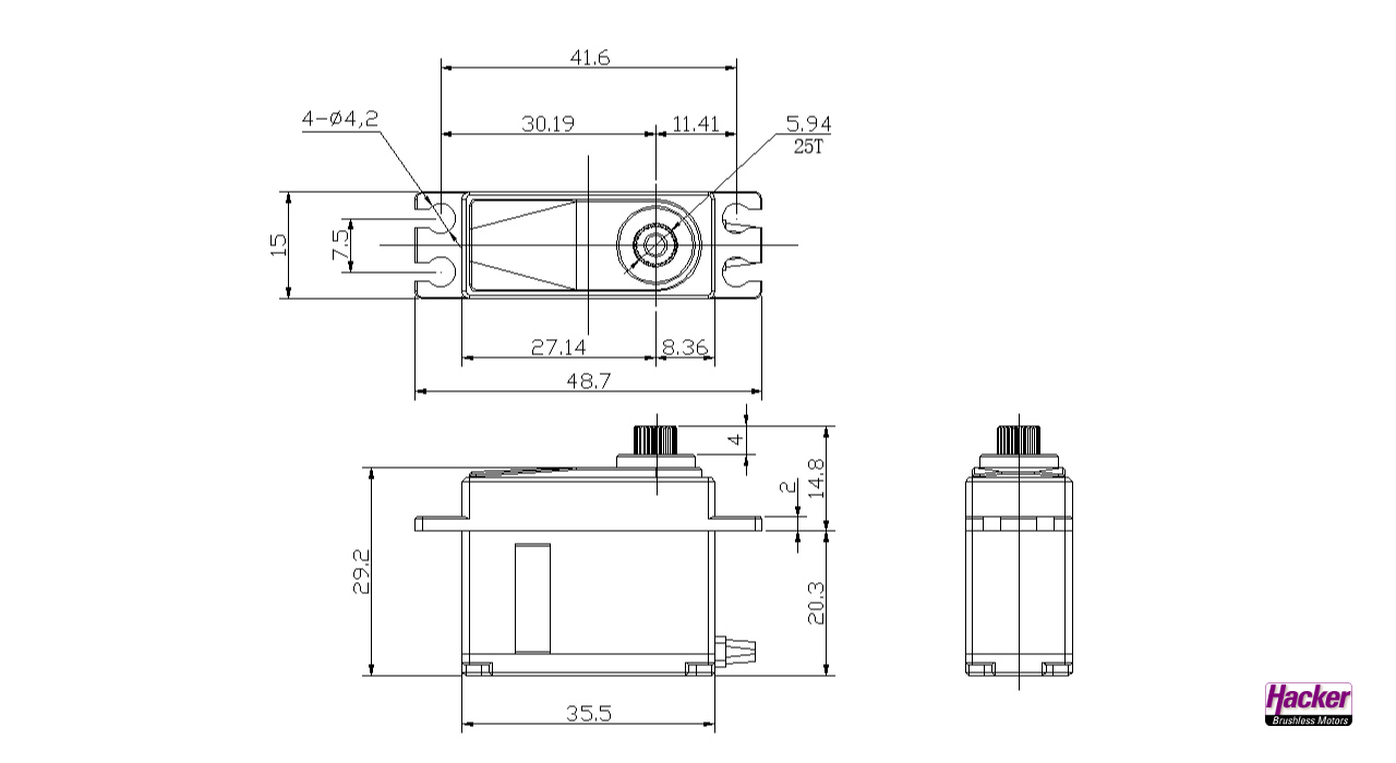 Jeti DS-EL0809MD DITEX - Digital Servo Eco Line EL0809MD - 3