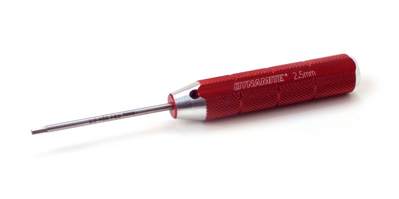 Dynamite Machined Hex Driver. Red: 2.5mm
