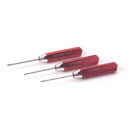 Dynamite Machined Hex Driver Metric Set. Red