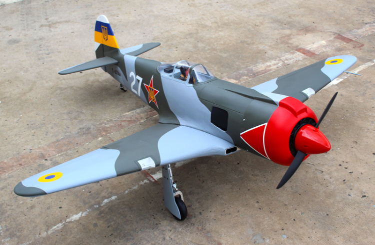 Seagull Yakovlev YAK-3 1575mm wingspan, 20cc w/o 84 degree retracts - 2