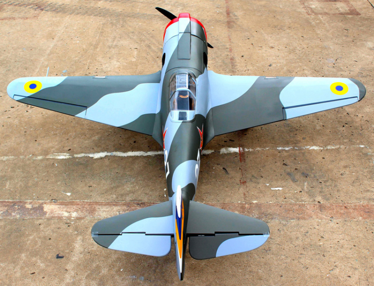 Seagull Yakovlev YAK-3 1575mm wingspan, 20cc w/o 84 degree retracts - 6