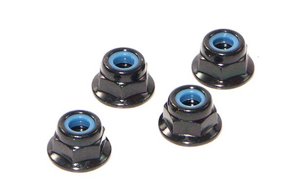 HPI HPZ684 Flange Lock Nut M4 (4 Pcs)