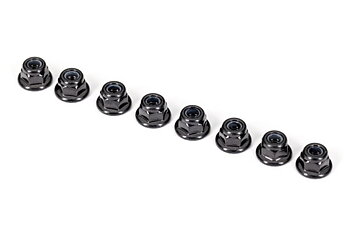 Traxxas 2744X Låsmutter Fläns M3 Svart (8)