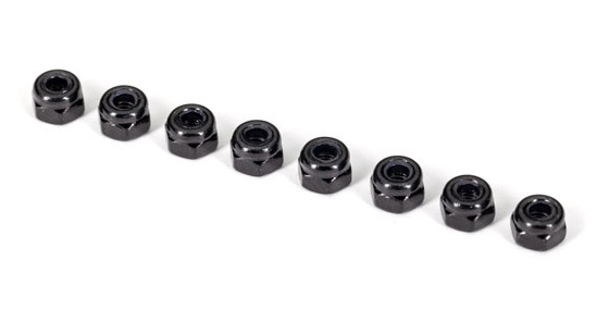Traxxas 2745X Låsmutter M3 Svart (12)