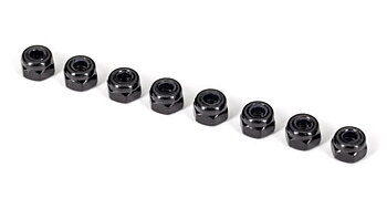 Traxxas 2745X Låsmutter M3 Svart (12)