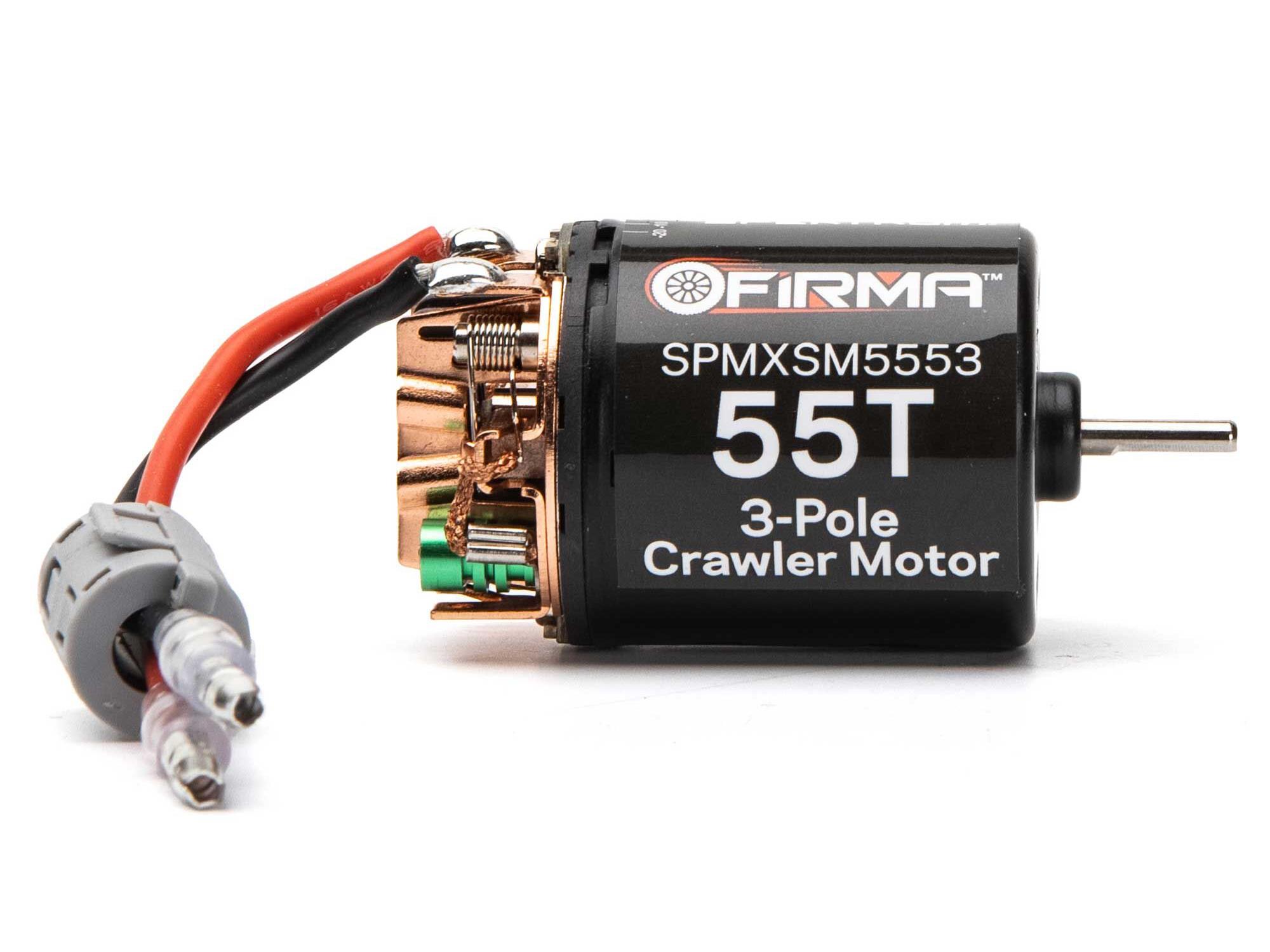 Spektrum Firma 55T Rebuildable 3 Pole Brushed Crawler Motor