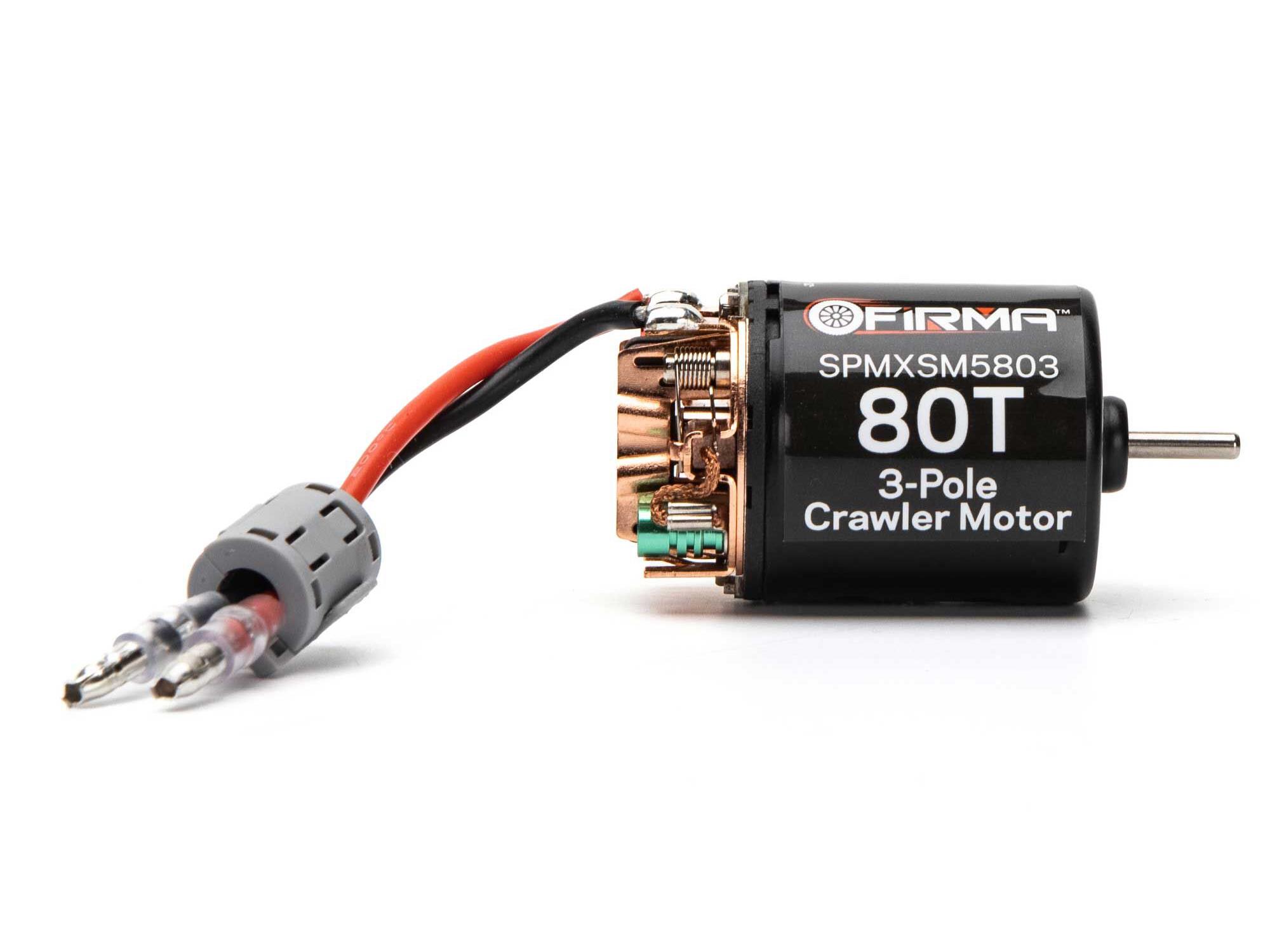 Spektrum Firma 80T Rebuildable 3 Pole Brushed Crawler Motor