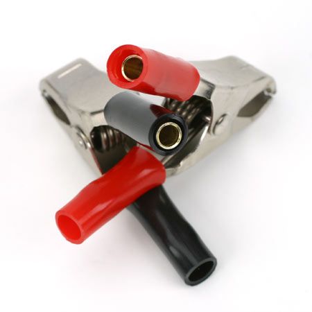 Dynamite Krokodilklemmen w/4mm Bullet Jack (2) - 2