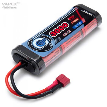 Vapex VP3000SCH6D2 NiMH Batteri 7,2V 3000mAh T-kontakt