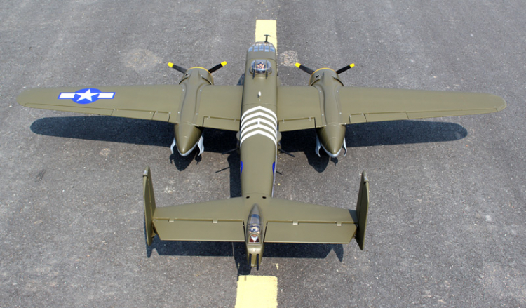 Seagull Mitchell B-25 20cc med ellandställ - 9