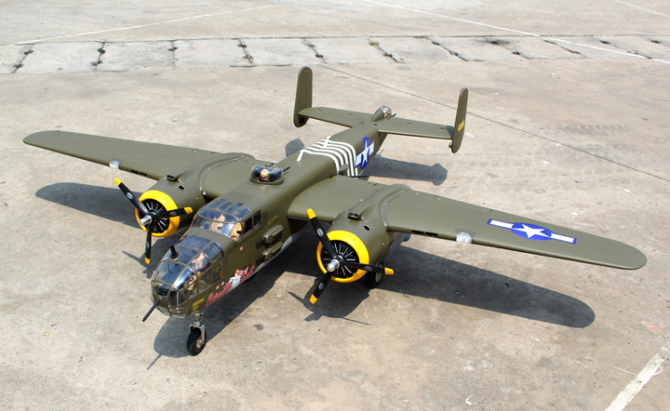 Seagull Mitchell B-25 20cc med ellandställ