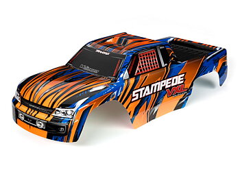 Body Stampede 2WD VXL Orange &amp; Blue Painted