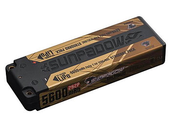 Sunpadow Li-Po Batteri 2S 7,4V 5600mAh 120C Stick Gold