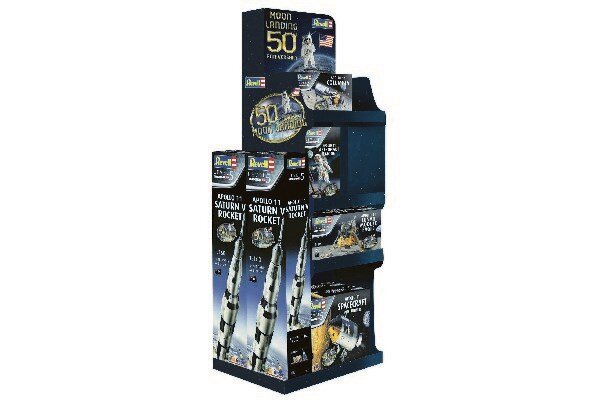 Revell S3081 Display 14pcs ass First Moonlanding 50 Anniversary