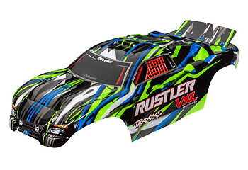 Body Rustler VXL 2WD Green Painted