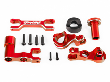 Traxxas 7843-RED Armar & Parallellstag Styrning Set Alu Röd XRT