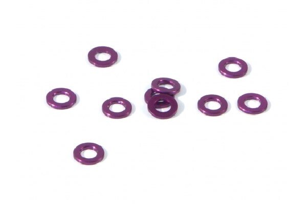 HPI HPZ814 Aluminium Washer 3 X 6 X 0.75Mm (Purple/10 Pcs)
