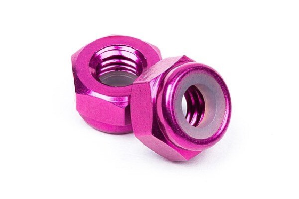 HPI HPZ867 Aluminum Lock Nut M4 (Purple/10Pcs)