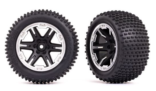 Tires & Wheels Alias / RXT Black w. Chrome Ring 2,8 Rear (TSM-Rated)  (2)