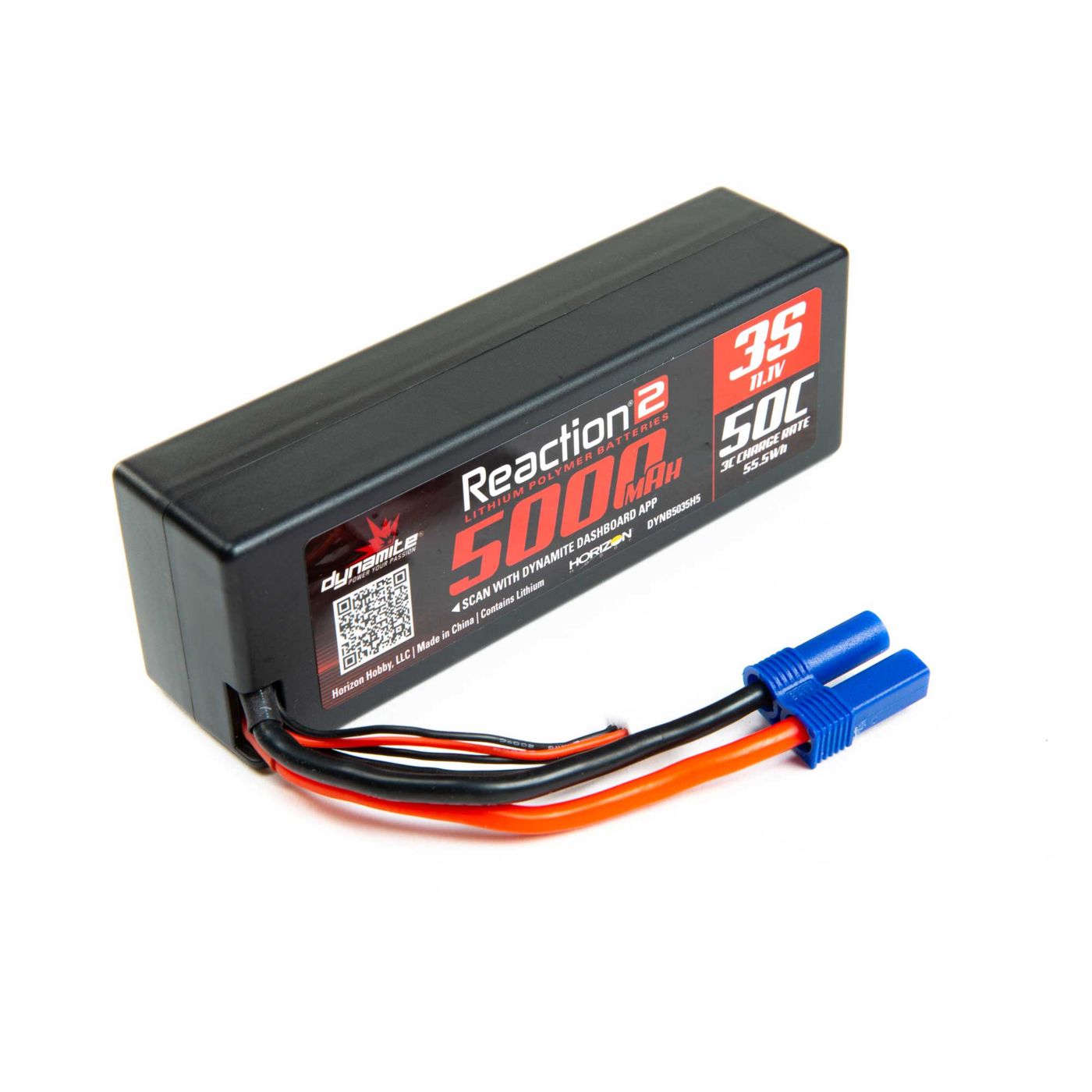 Dynamite 11.1V 5000mAh 3S 50C LiPo Hardcase IC5