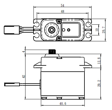 SW-1210SG Servo 32Kg 0,13s HV Alu Coreless Stäldrev WP - 3