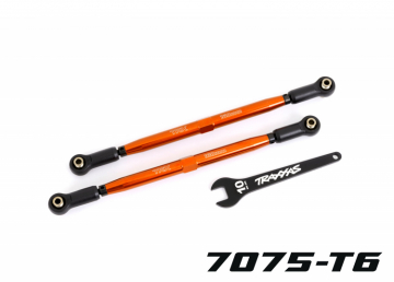Traxxas 427897-ORNG Toe Links Front Alu Orange (2) X-Maxx WideMaxx, XRT