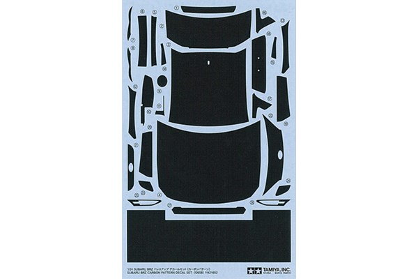 TAMIYA 12658 1/24 Subaru BRZ Carbon Decal