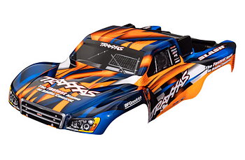 Body Slash 2WD/4x4 Orange &amp; Blue Painted