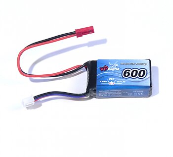 Vapex LP005F Li-Po Batteri 2S 7,4V  600mAh 25C JST-RCY (BEC)