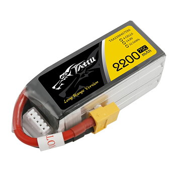 Tattu 2200mAh 14.8V 75C 4S Lipo XT-60