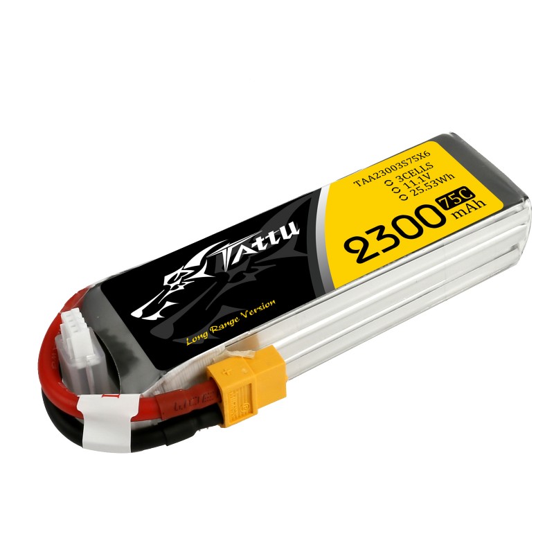 Tattu 2300mAh 3S 75C 3S Lipo XT-60