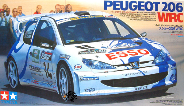 TAMIYA 24221 1/24 Peugeot 206 WRC - 2
