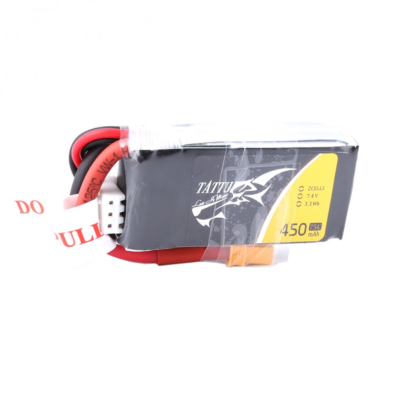 Tattu 450mAh 2S 75C XT30