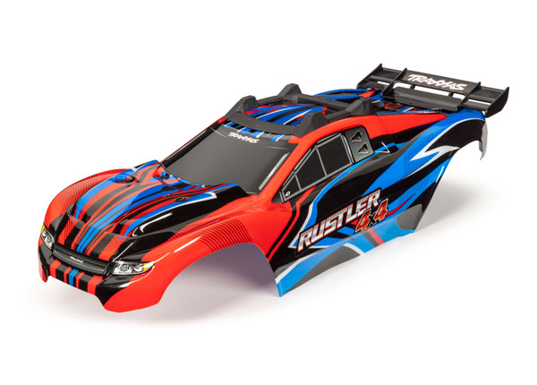 Body Rustler 4x4 Red &amp; Blue Painted