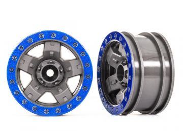 Traxxas 428180-BLUE Wheels TRX-4 Sport 2.2 Blue (2)