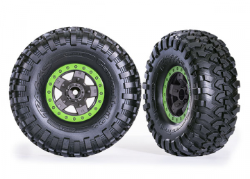 Traxxas 8181-GRN Däck & Fälg Canyon Trail/TRX-4 Svart 2.2" Grön (2)