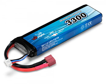 Vapex VPLP032FD LiPo Batteri 2S 7.4V 3300mAh 25C T-Kontakt