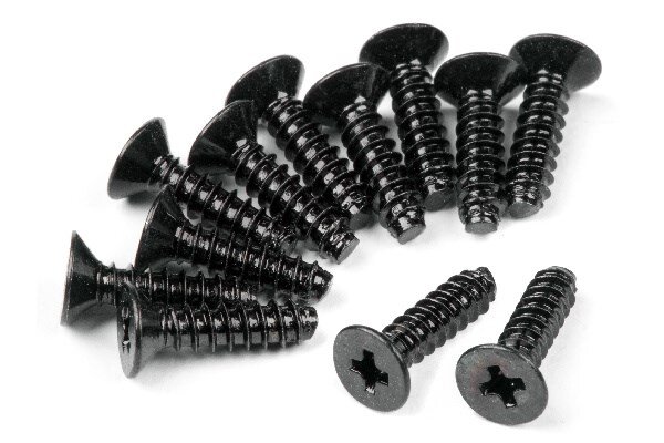 HPI HPZ477 TP FLAT HEAD SCREW M2.6X10MM (12PCS)