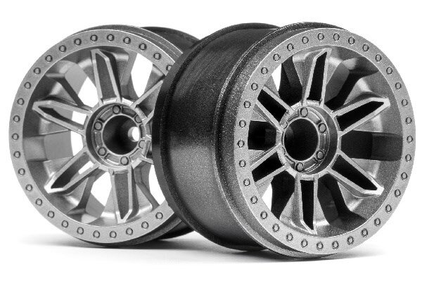 HPI HP120136 6-SHOT ST WHEEL (SILVER/2PCS)