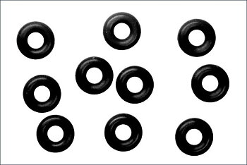 Kyosho ORG03BK Silicone O RING P3 Black (10) Kyosho