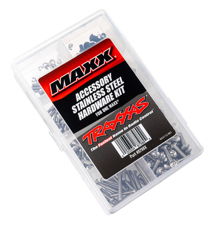 Traxxas 8798X Skruvsats Komplett Rostfritt Maxx