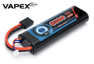 Vapex RD330 Li-Po Batteri 2S 7,4V 3300mAh 30C TRX-kontakt