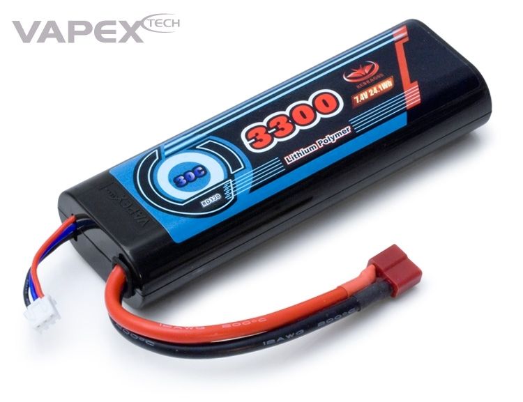 Li-Po Battery 7,4V 3300mAh 30C T-connector