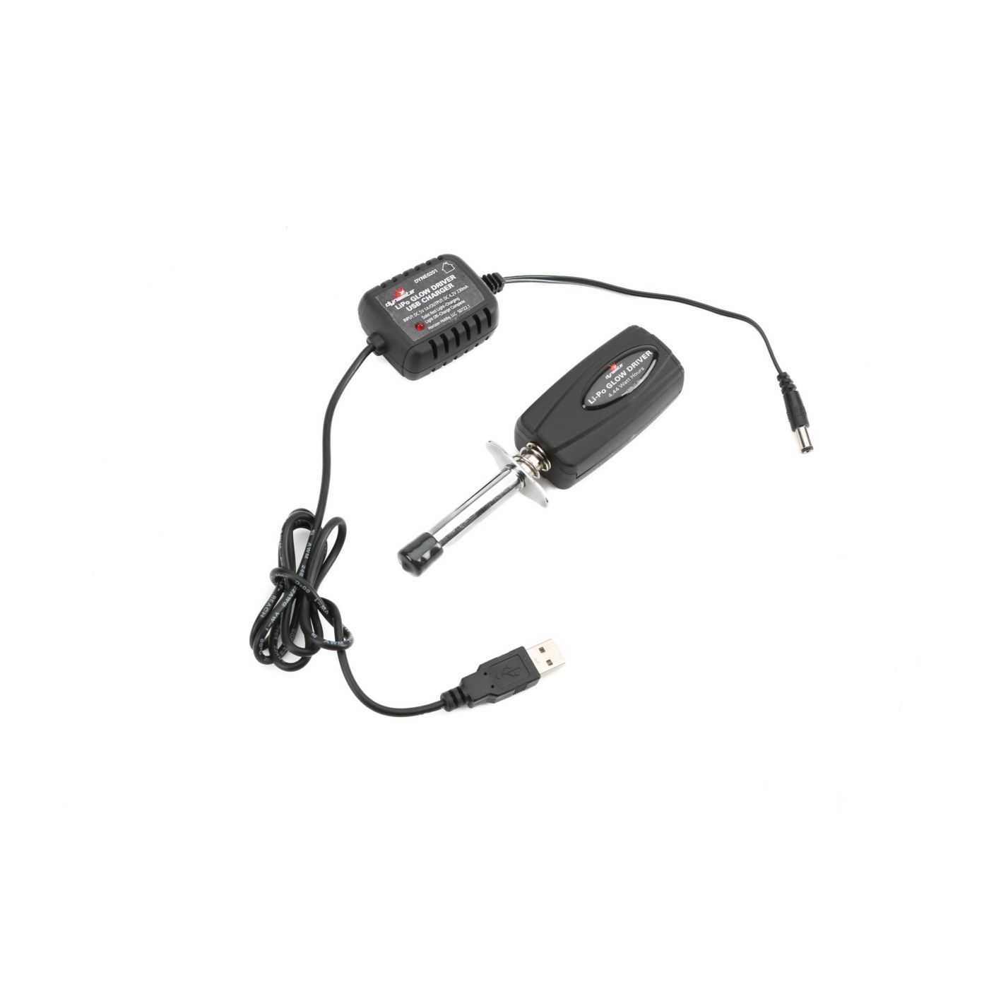 Dynamite DYNE0201 LiPo Glow Driver w/ Batt & USB Charger