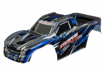 Traxxas 9014-BLUE Kaross Stampede 4x4 VXL Blå Clipless