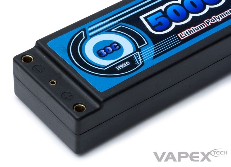 Vapex VPRD500D2 Li-Po Batteri 7,4V 5000mAh 30C Hard T-kontakt - 4