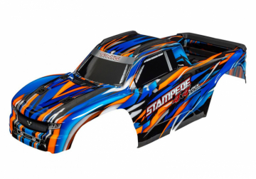 Traxxas 9014-ORNG Kaross Stampede 4x4 VXL Orange Clipless