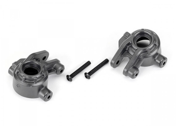 Traxxas 429037-GRAY Steering Blocks HD Gray L+R (for Upgrade Kit #9080)