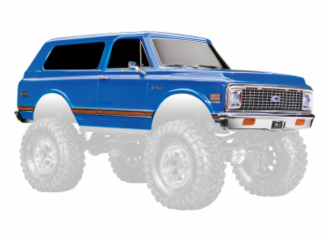 Traxxas 429130-BLUE Body Chevrolet Blazer '72 Blue Clipless Complete
